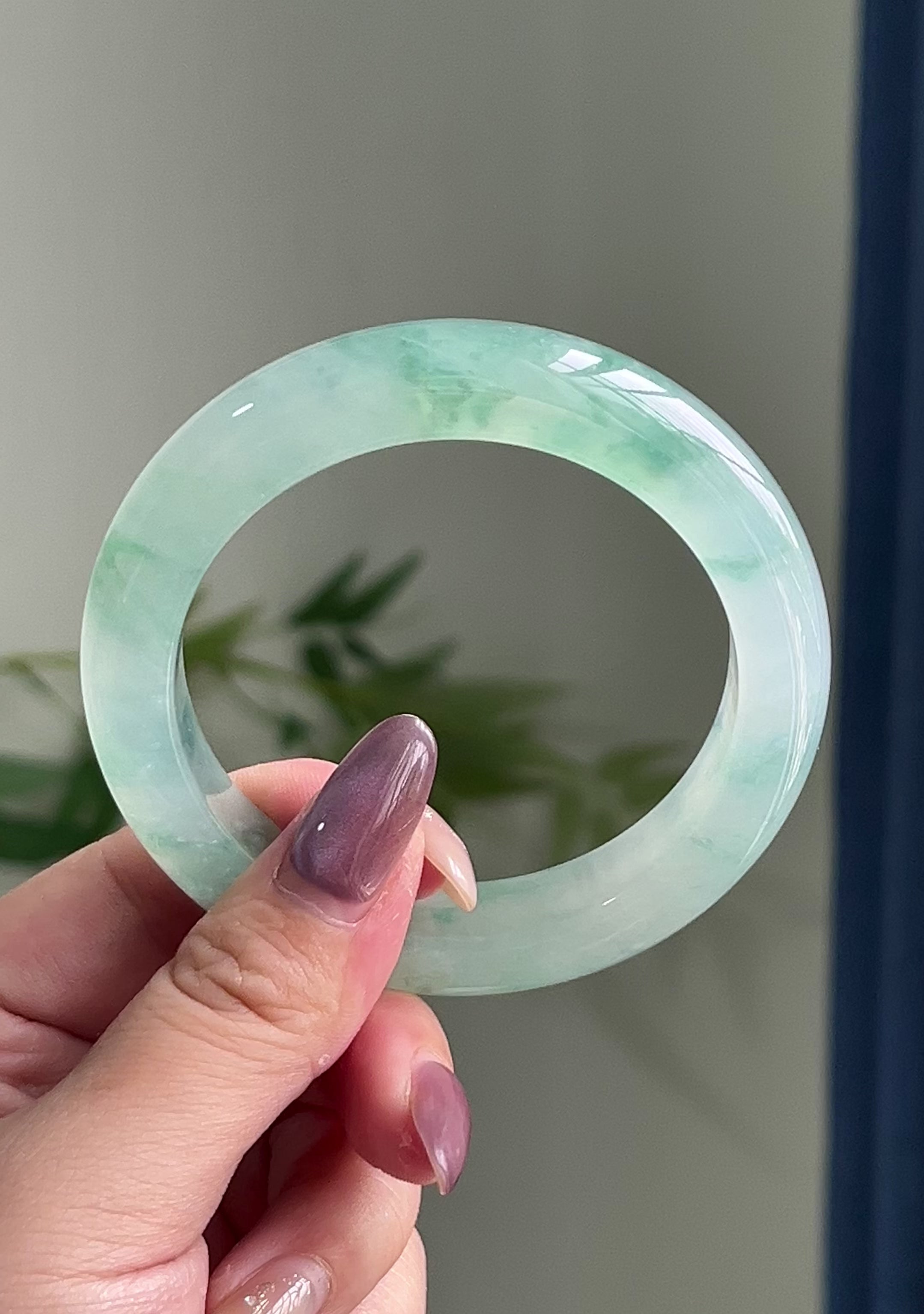 冰种飘花平安镯（56圈）（yc197922）