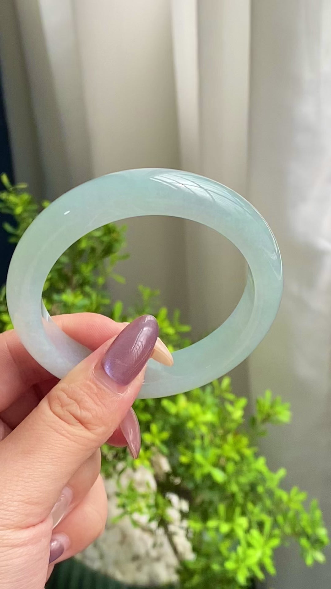 糯冰种晴底平安镯（55圈）（yc200594）