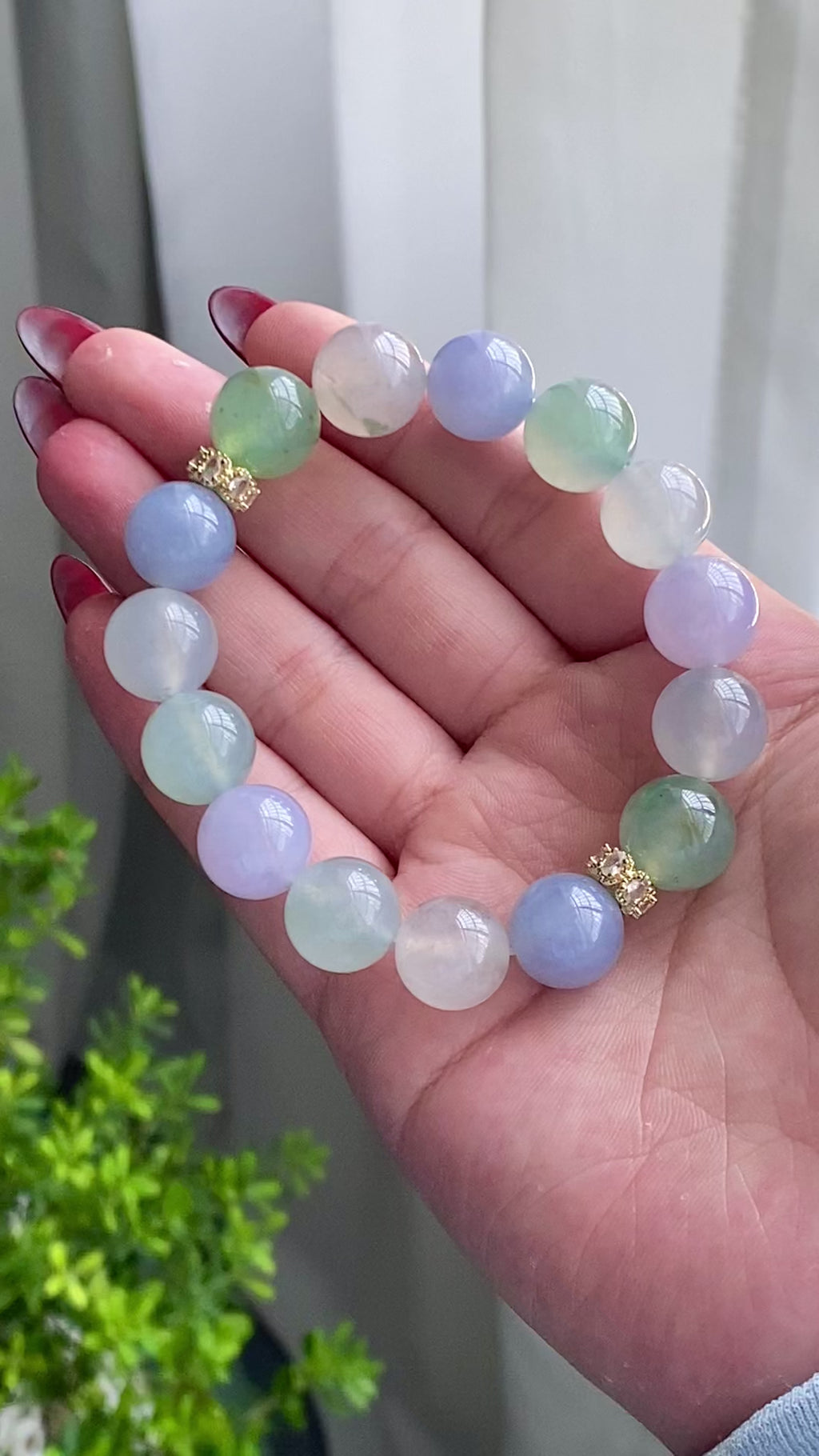 冰种多宝单圈手串（15颗）（yc203589）