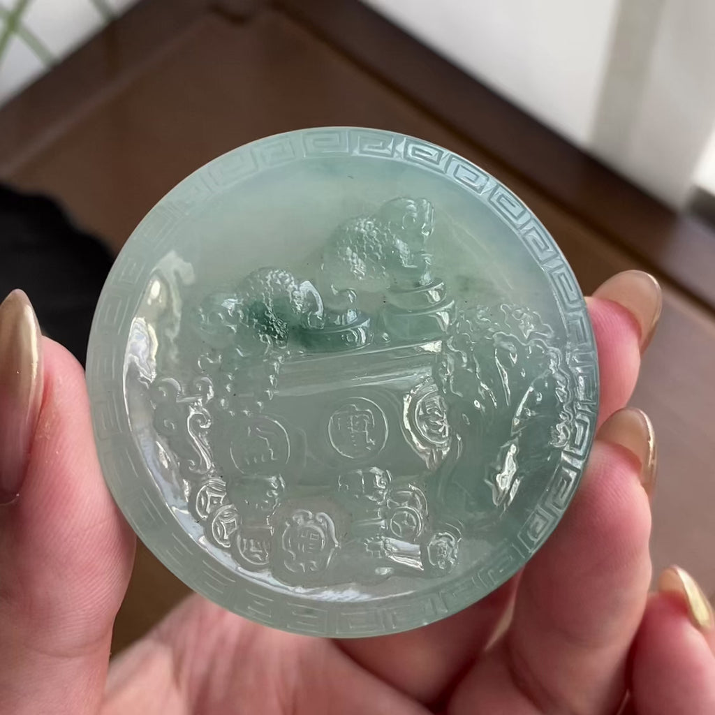 冰种晴底平安镯套装（58圈）（yc258997）