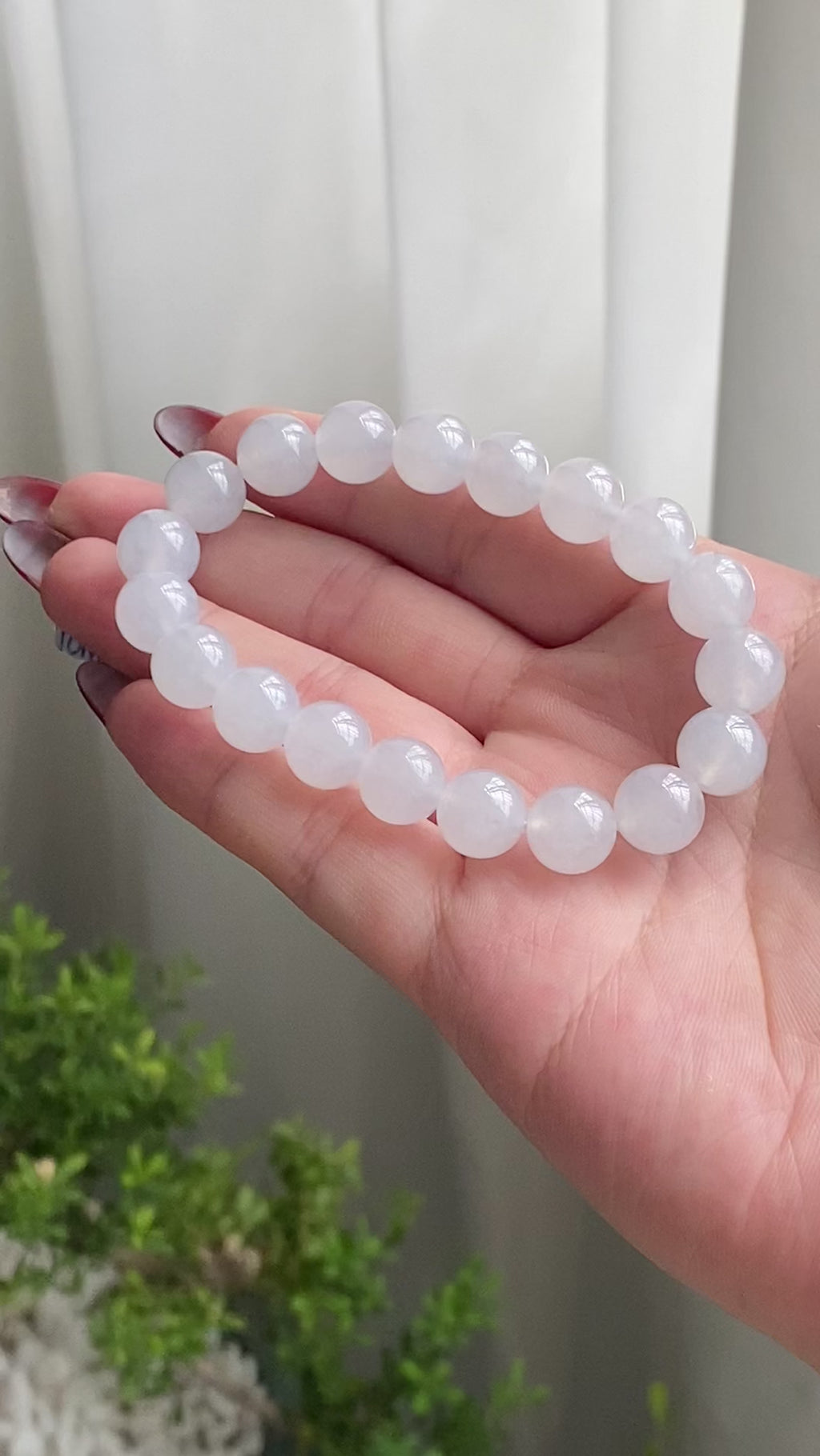 冰种白月光单圈手串（19颗）（yc215652）