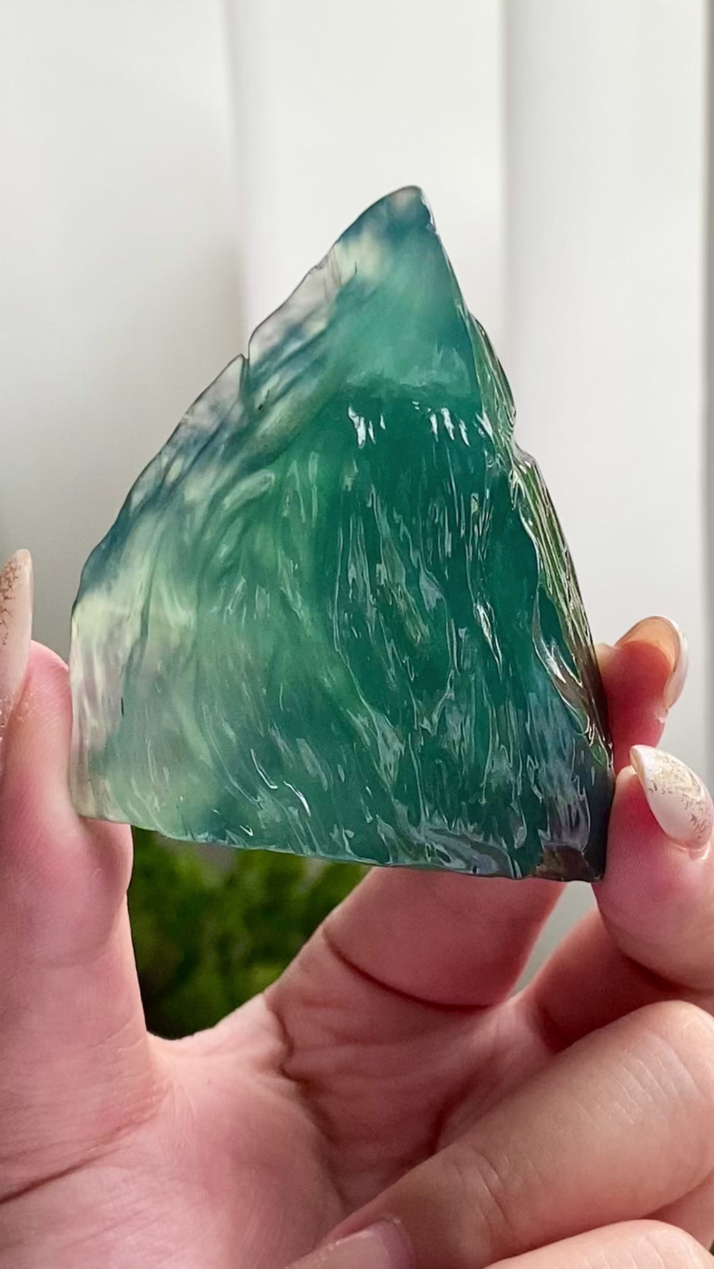 冰种蓝水冰川摆件（yc223128）