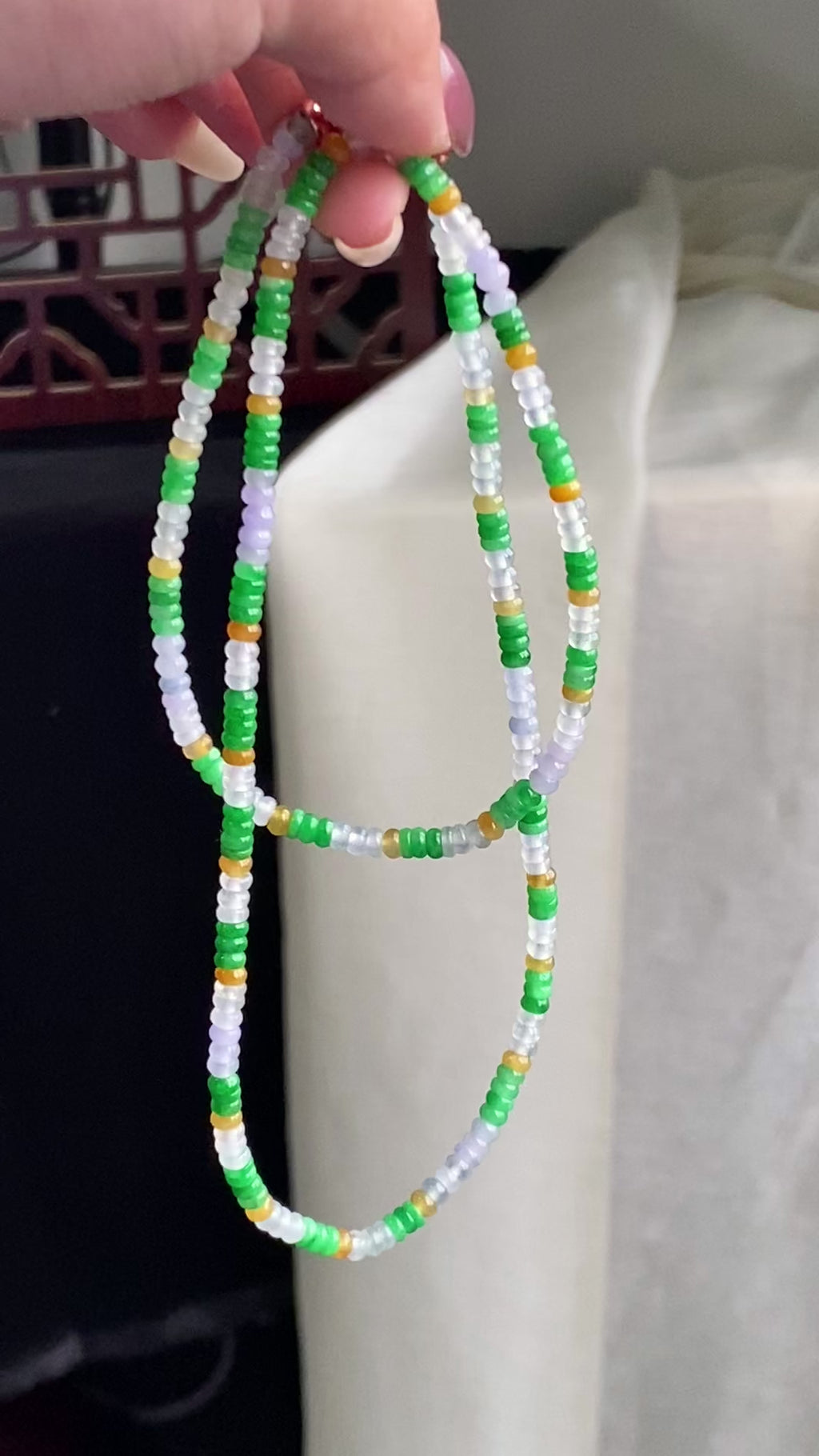 冰种多宝算盘珠珠链（yc196867）