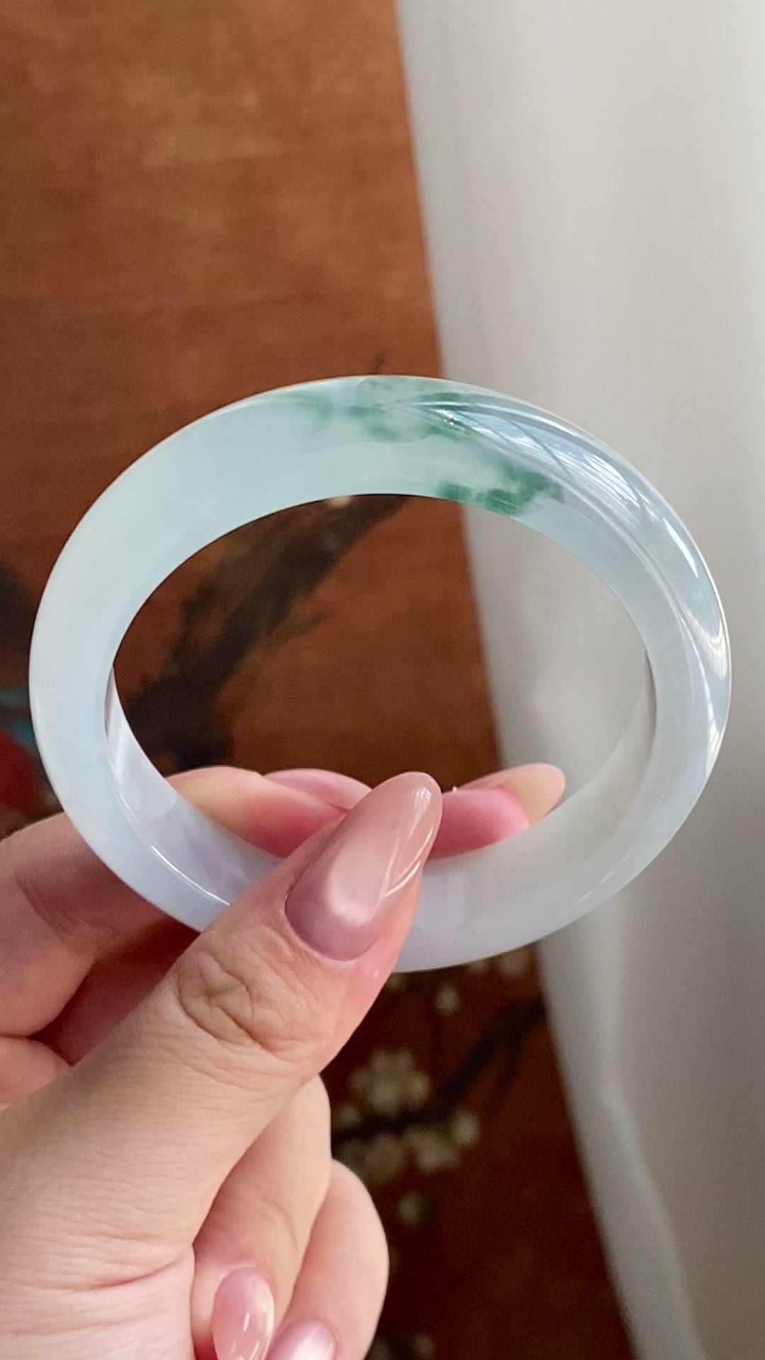 冰种飘花平安镯（57圈）（yc229036）